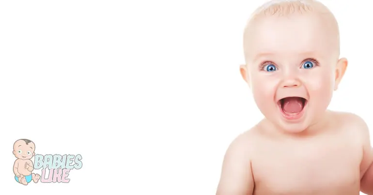 Baby smiling because he's farted