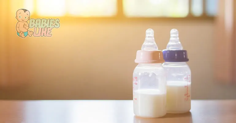 Baby bottles with different nipple sizes